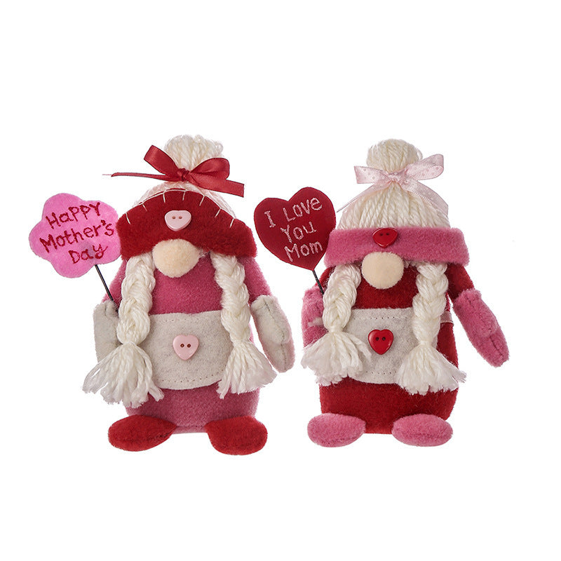 Mother's Day Dolls Happy Mother's Day Pink Faceless