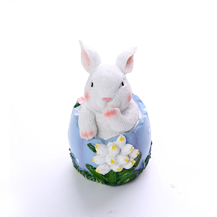 Rabbit Egg Resin Ornaments