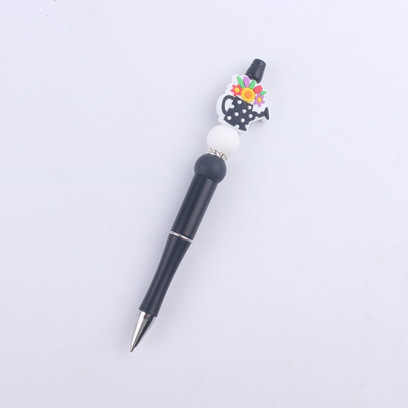 Beaded Pens DIY Cute Cartoon Vase Flower House