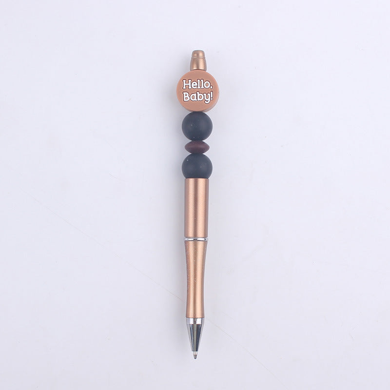 Cartoon Baby Round Silicone DIY Bead Pen