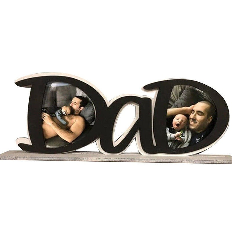 Father's Day Dad Letters Acrylic Frame Ornaments