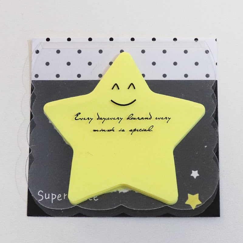 Shaped Fluorescent Note Stickers, Cartoon Paper Convenience Stickers