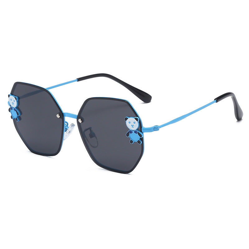 Resin Children's Cartoon Panda Sunglasses