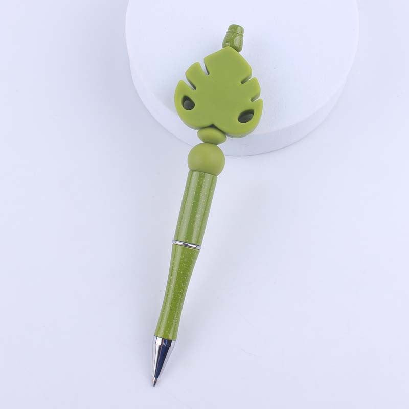 Cartoon Flower Silicone Handmade Beaded Ballpoint Pen