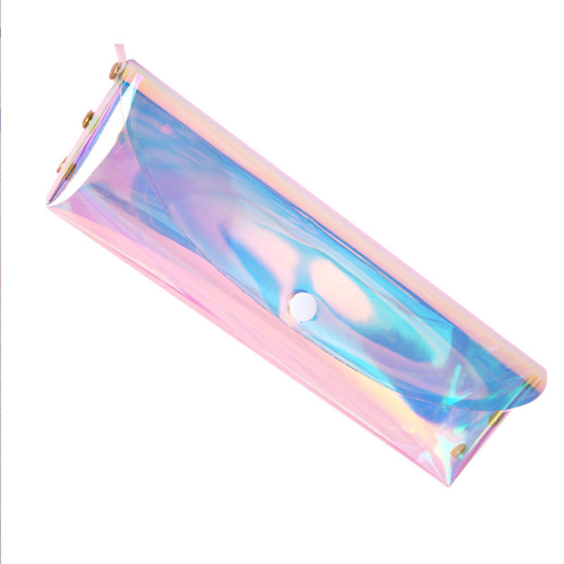 Leather Transparent Laser Pencil Case