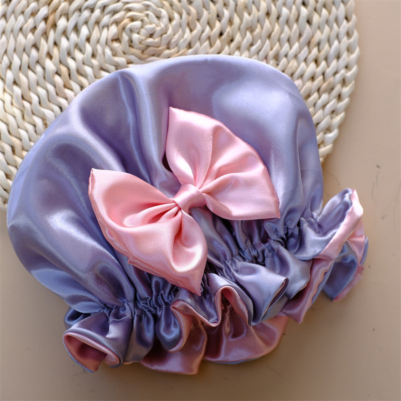 Polyester Kids Bowknot Nightcap