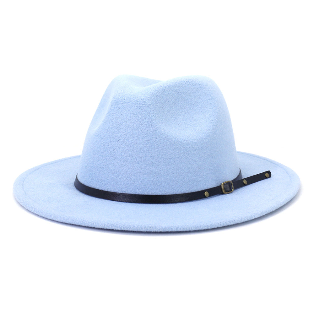 Jazz Hat Autumn And Winter British Retro Top Hat Fashion Women's Woolen Hat Wholesale Women's Hats