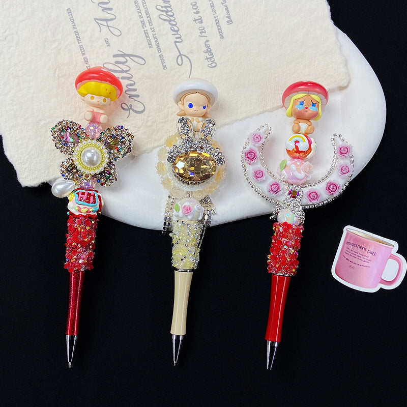 Beaded Pens Heavy Duty Hand-painted Diamond Beads Bow