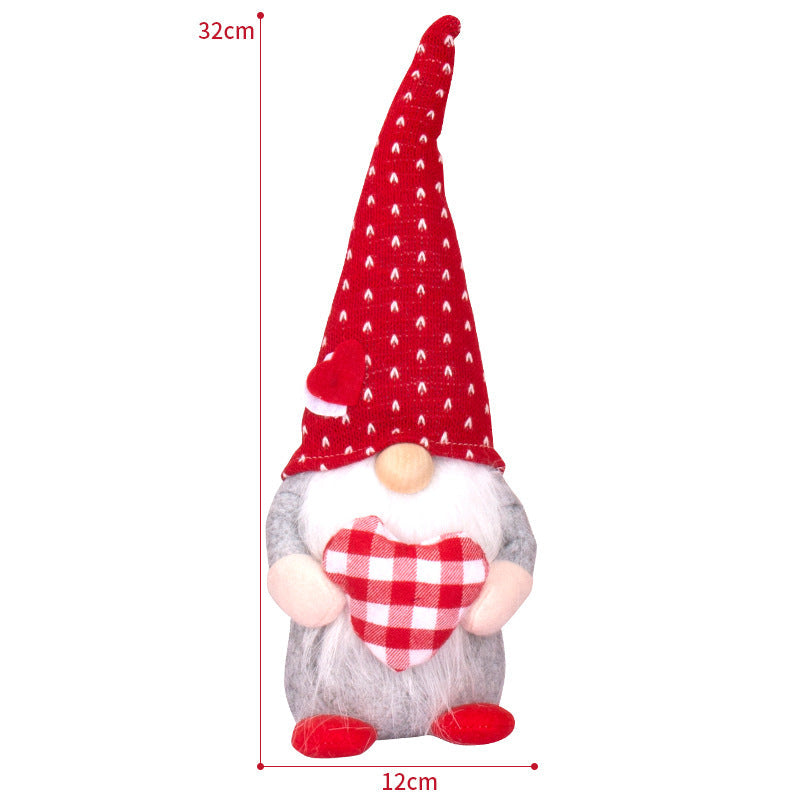 Valentine's Day Love Fabric Figurine Ornaments