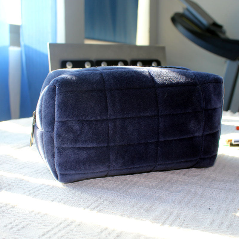 Short Velvet Canvas Pencil Case