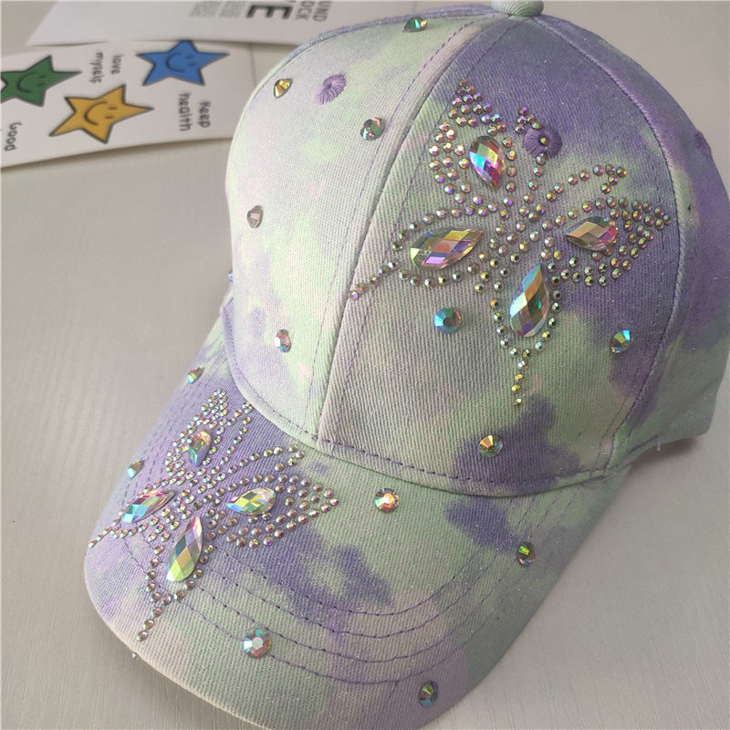 Big Kids Flower Butterfly Baseball Cap