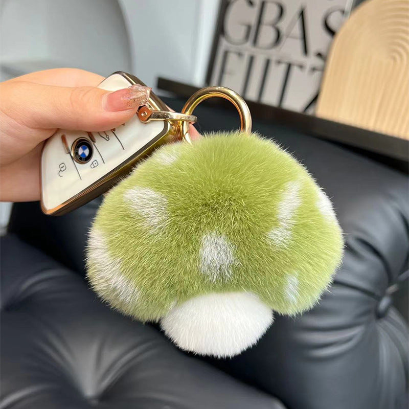 Plush Mushroom Keychain