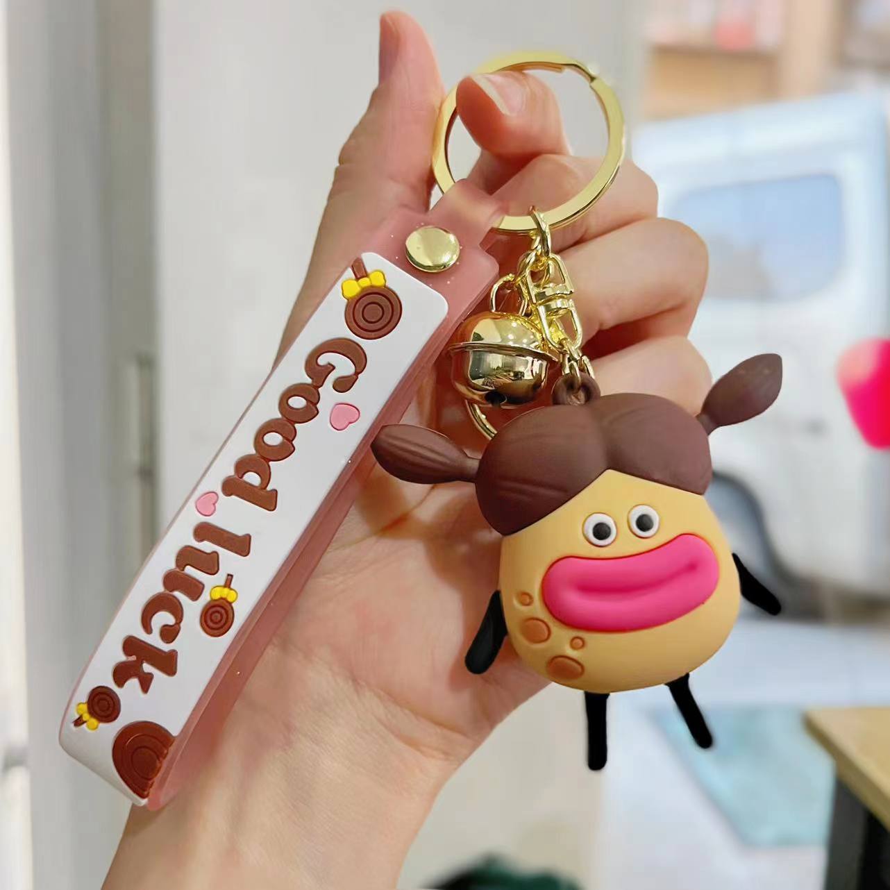 Creative Keychain Cute Sausage Mouth Doll PVC Keychains