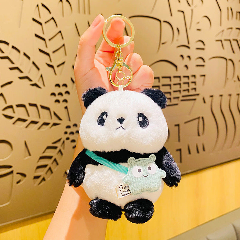Creative Cute Plush Panda Doll Ornament Keychain