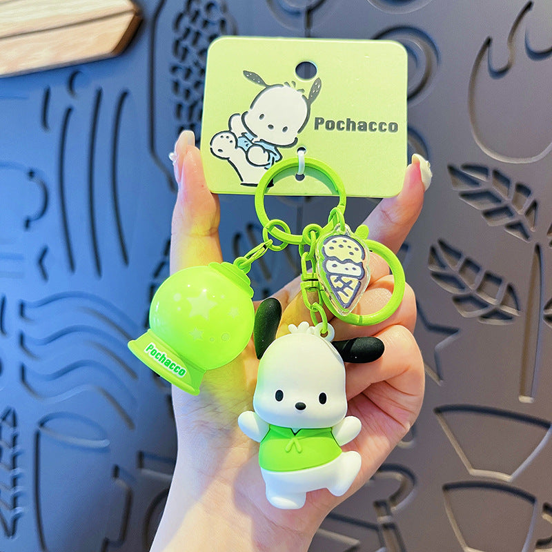 Cartoon Ku Ku PVC Soft Keychain Creative Keychain