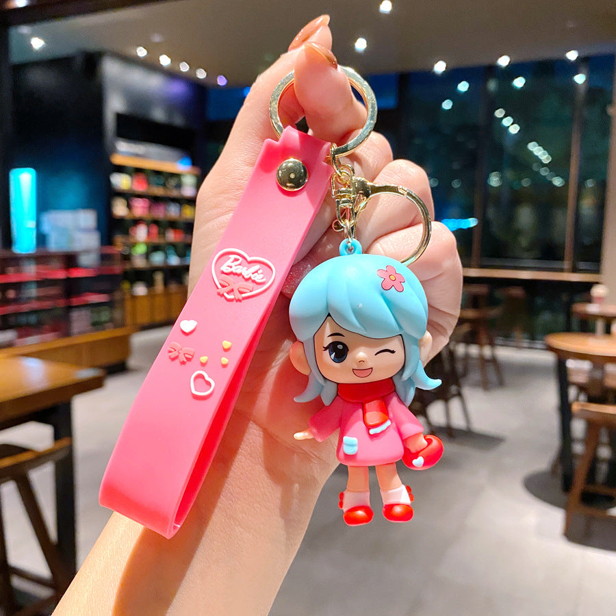 Cartoon Dancing Little Girl Cute Keychain Creative Keychain