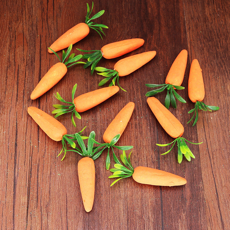 Wholesale Children's Easter Foam Decoration 7cm Simulated Carrot
