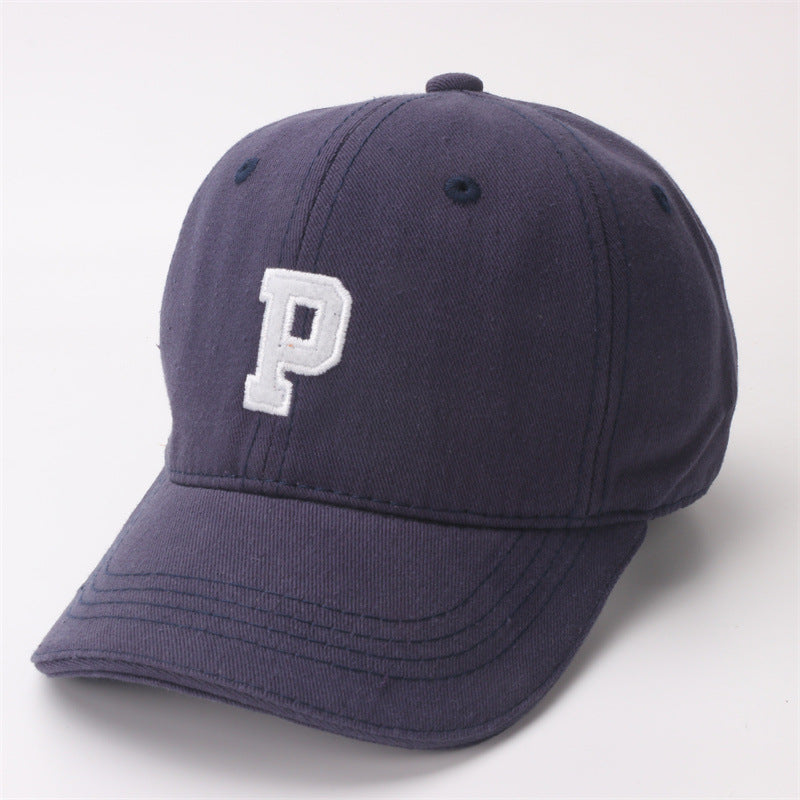 Cotton Polyester Letter P Children's Baseball Caps