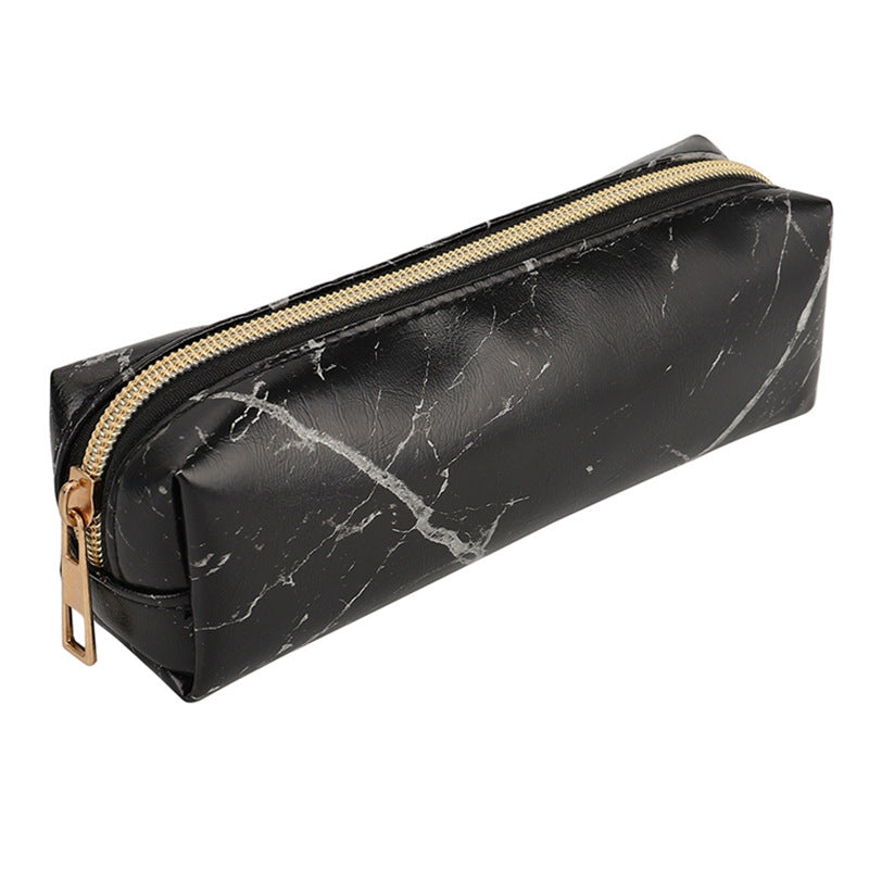 Marble Leather Pencil Case