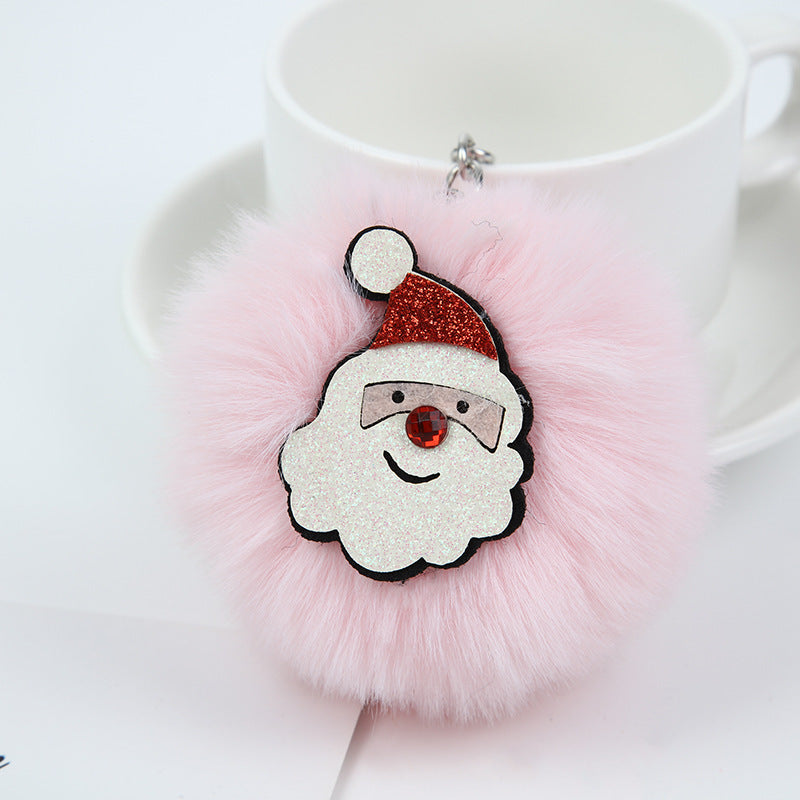 Christmas Gifts Christmas Tree Hair Ball Keychain