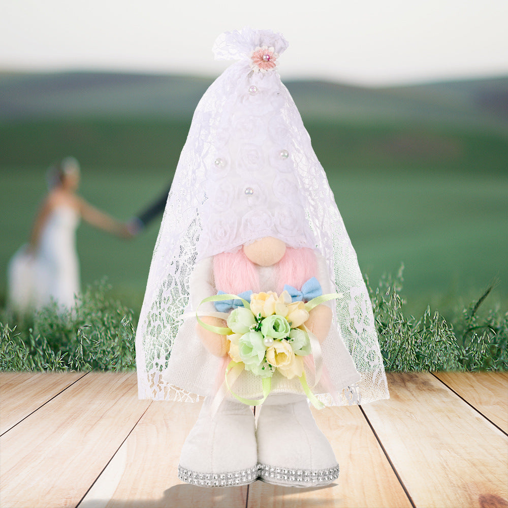 Non-woven Bouquet Doll Ornaments