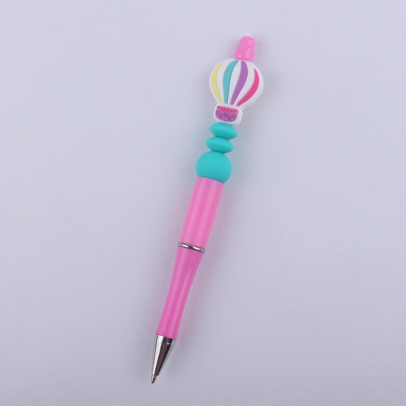 Beadable Pens Hot Air Balloon Beads Plastic Ballpoint
