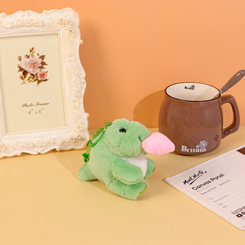 Stretchable Love Dinosaur Plush Keychain