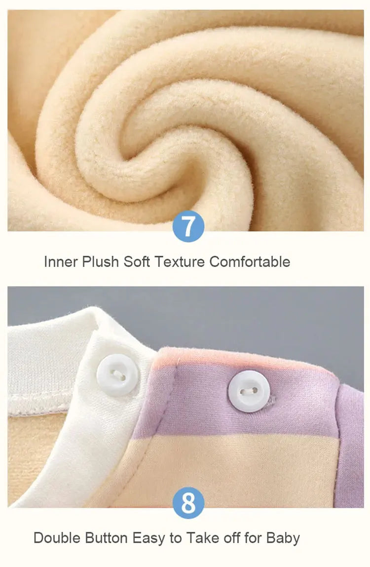Warm Plush Kids Clothing Sets for Autumn/Winter
