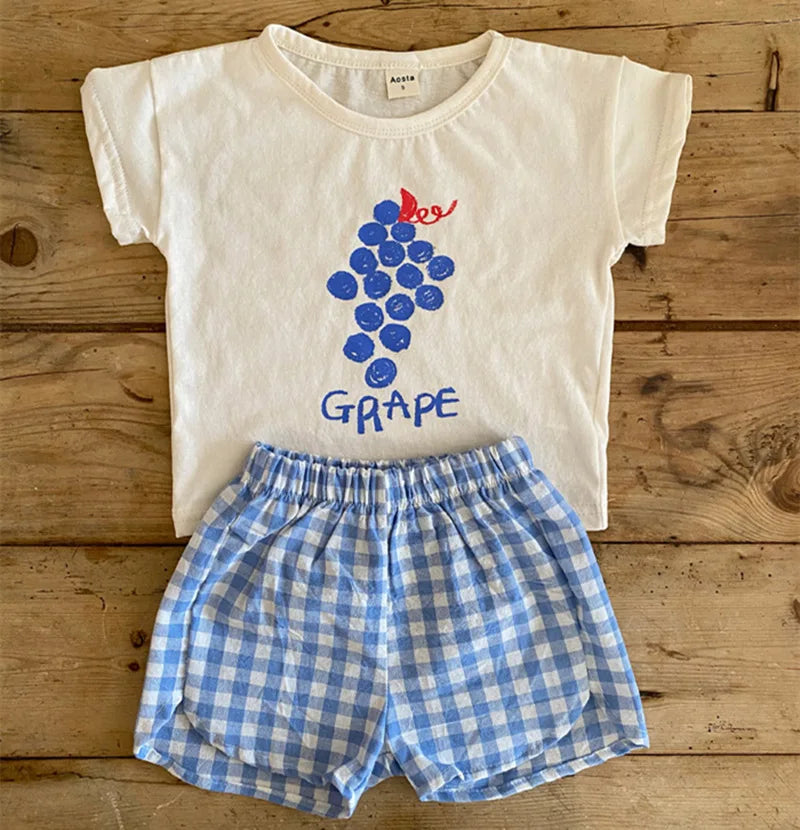 Cotton Sleeveless Baby Pajama Sets: Cartoon Homewear for Summer