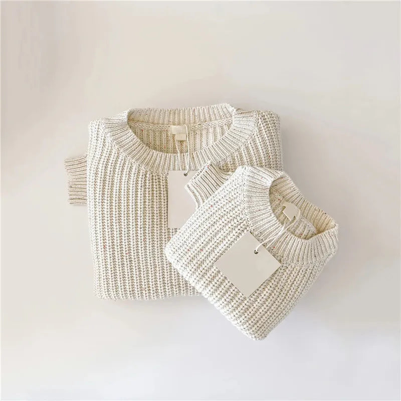Baby Loose Knitted Sweater - Autumn/Winter Round Neck Pullover