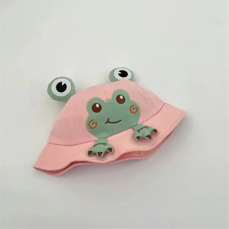 Cute Frog Baby Bucket Hat: Spring/Summer Fisherman Cap