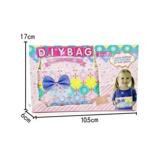 DIY Pop It Bag DIY Bubble Bag 36 Pieces Silicone Colourful Bubbles