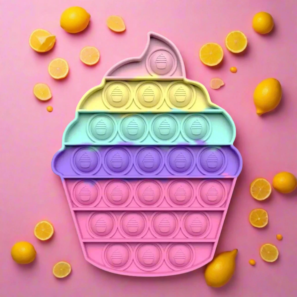 Rainbow Ice-cream pop it