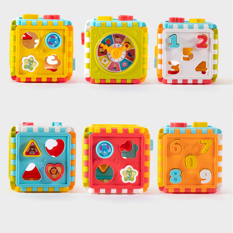Educational Shape Matching Cube Toy for Kids