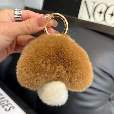 Plush Mushroom Keychain