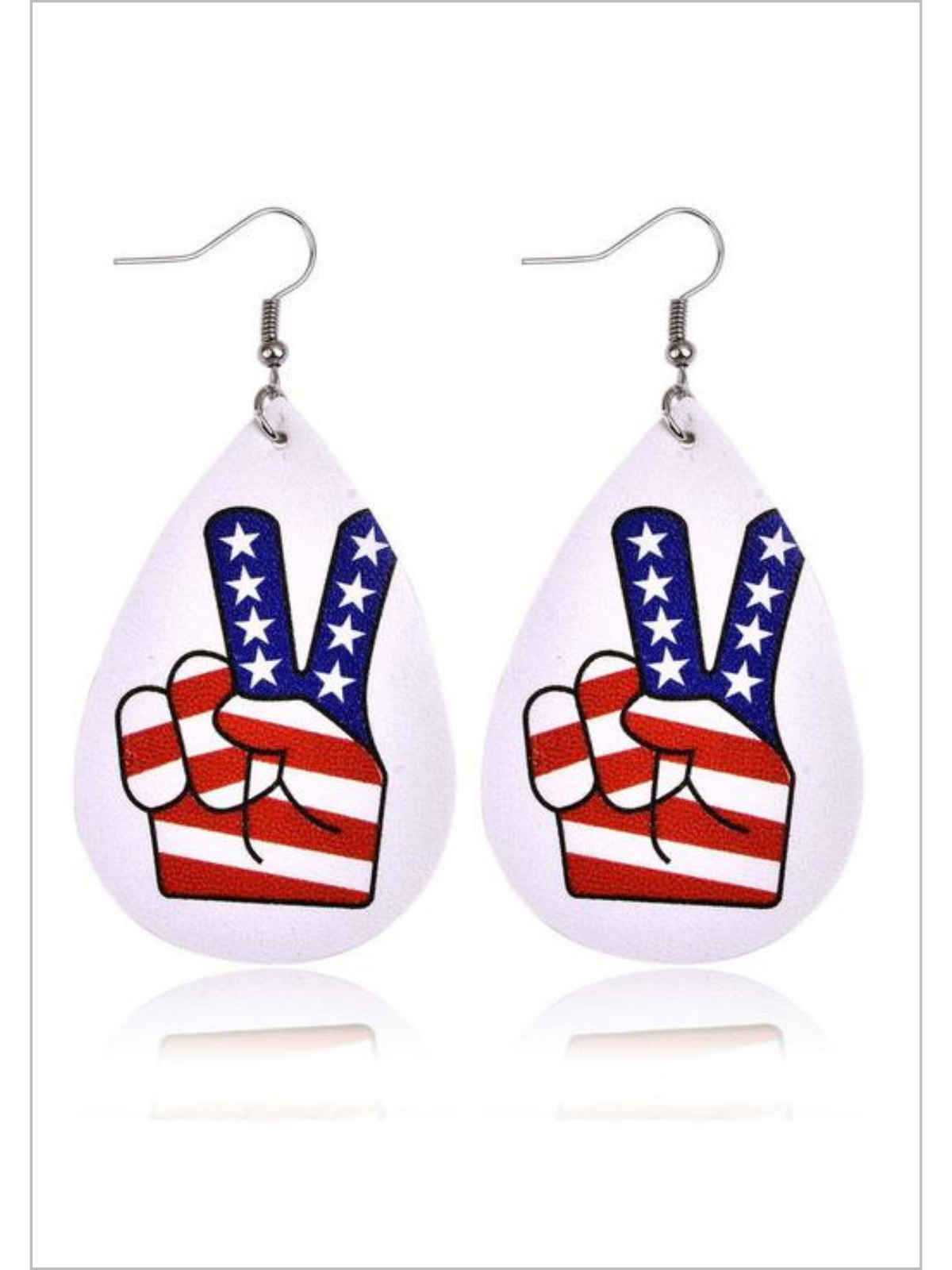 Darling Patriot Peace Sign Earrings