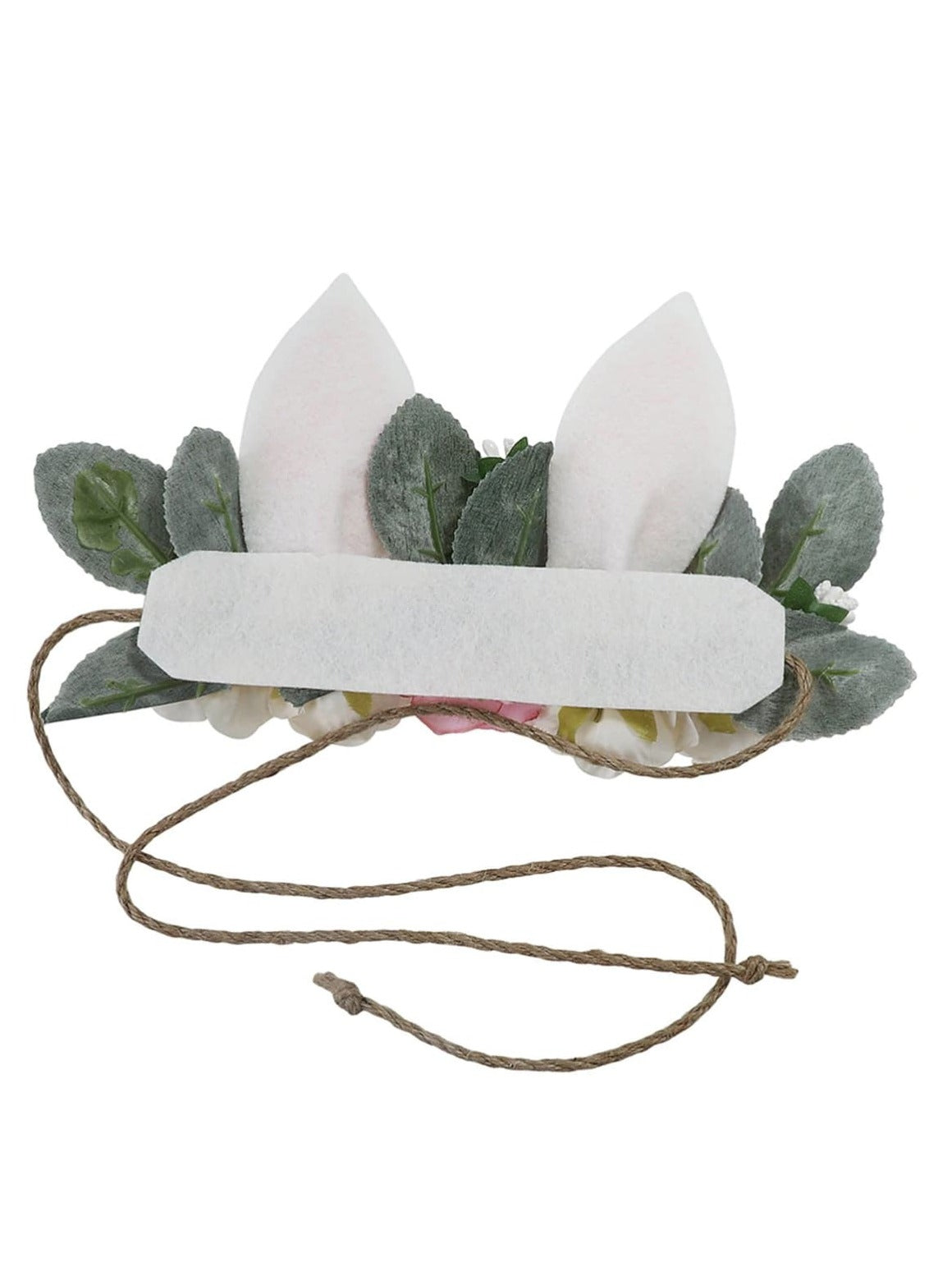 Flower Crown Bunny Ears Headband