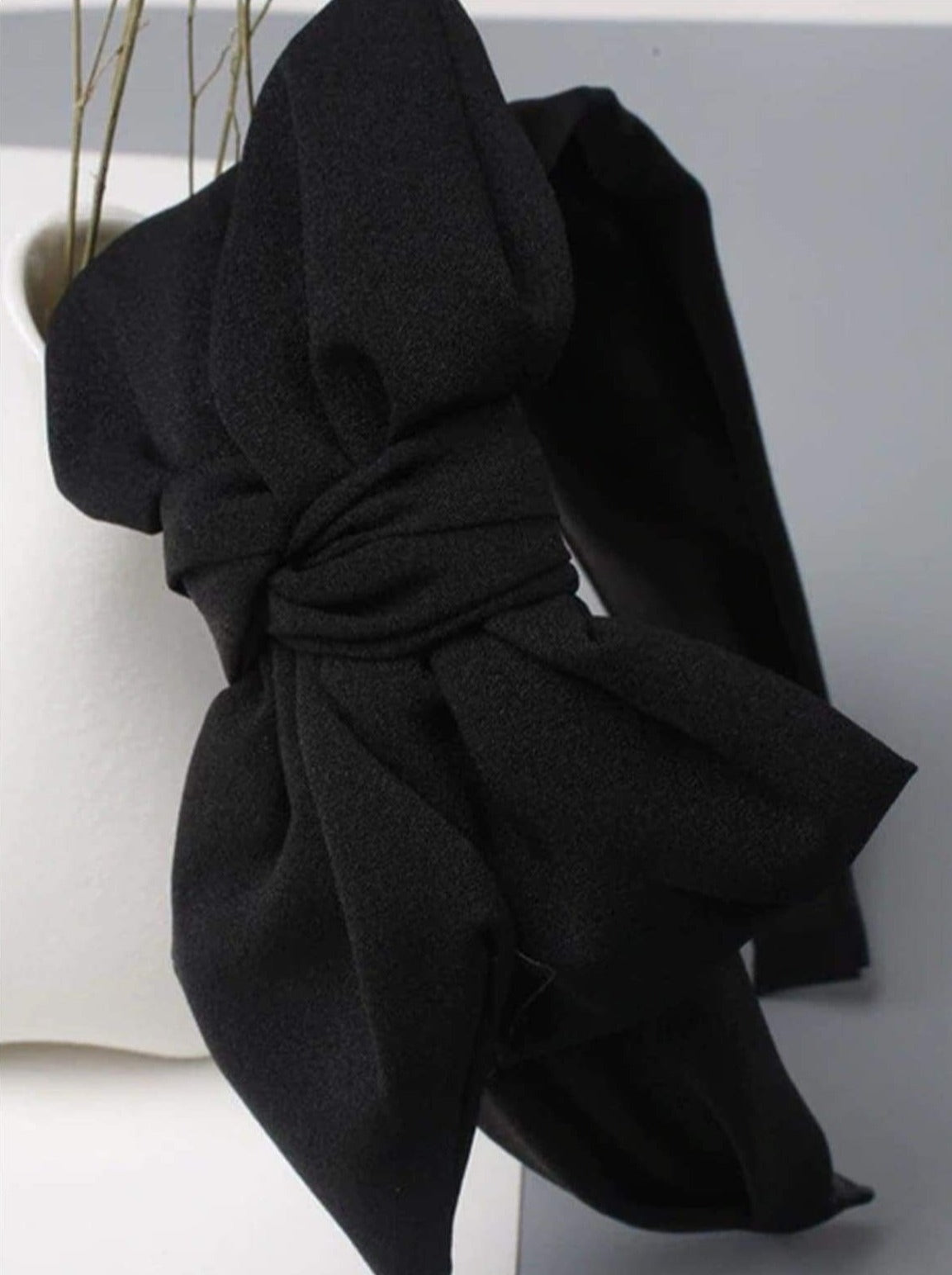 Girls Oversized Bow Chiffon Headband