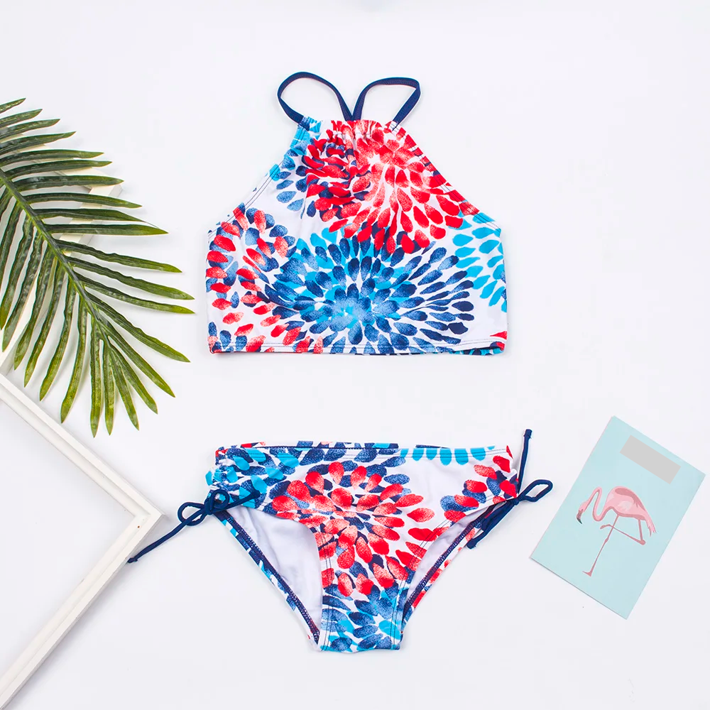 Colorful Kids Bikini Set - Summer Swimwear