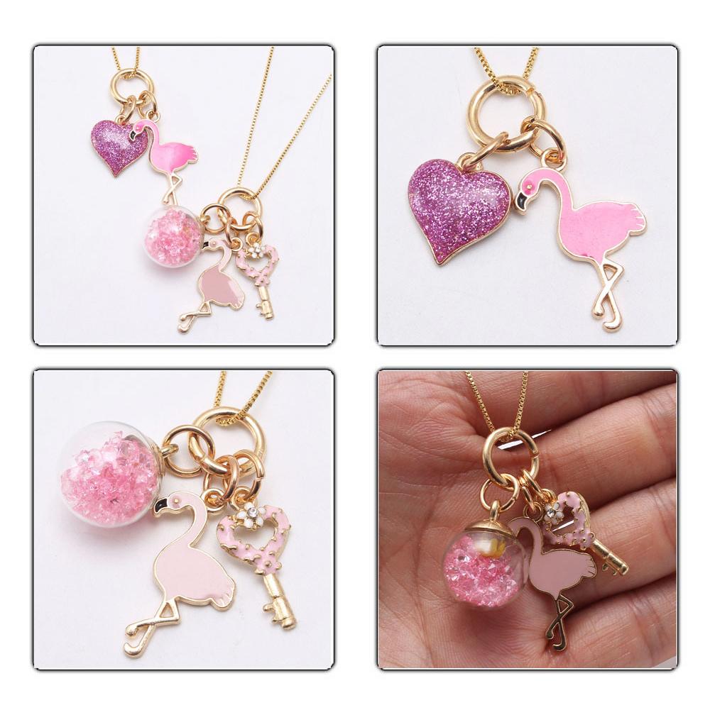 Girl Flamingo Pendant Necklace Wholesale