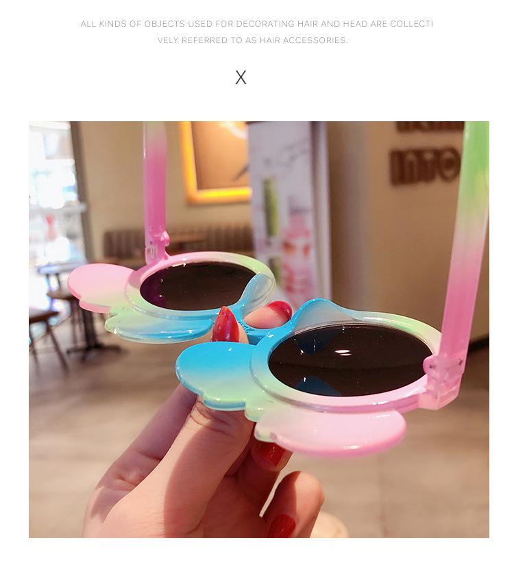 5 Pieces Kid Girl Colorful Frame Sunglasses Wholesale 35471071