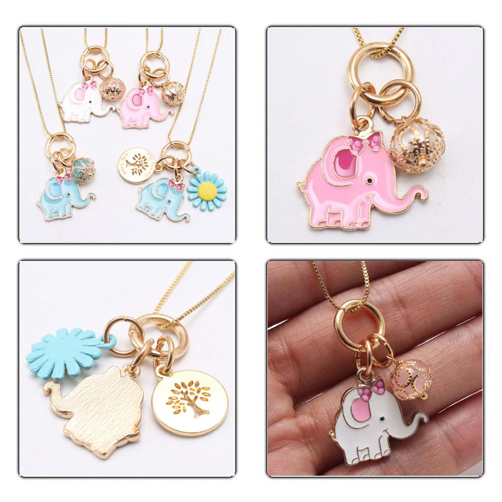 Girl Elephant Pendant Necklace Wholesale 82941543