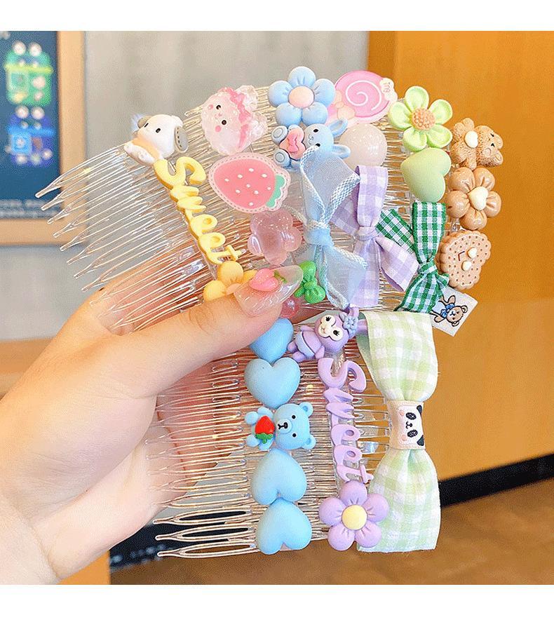 Children's Hairpin Comb Girl's Headdress 3pcs/set