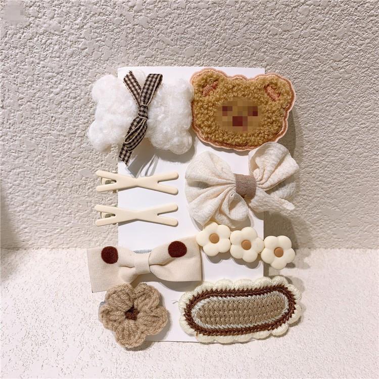 Er Plush Cartoon Bear Hairpin