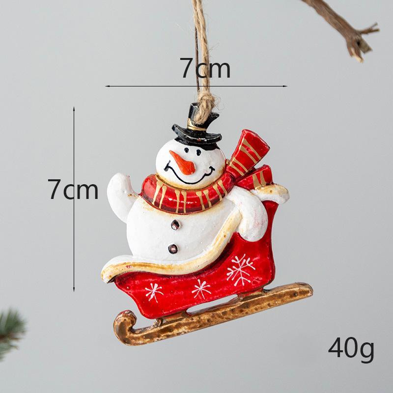 Resin Pendant Christmas Tree Decorative Ornaments