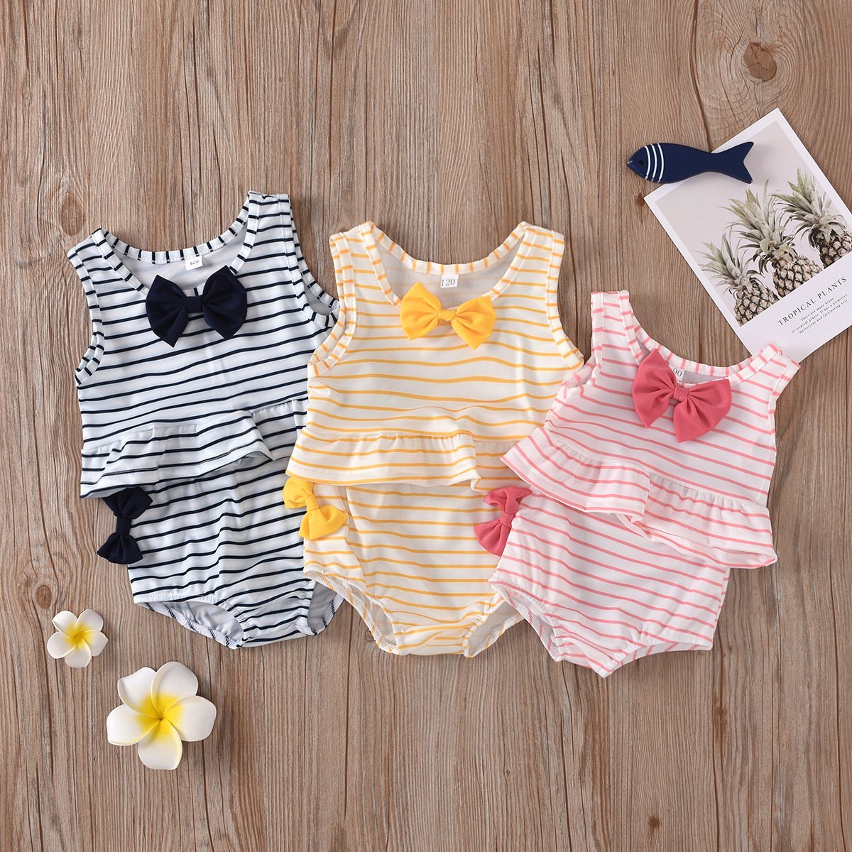 Vertical stripe SWIMSUIT SET Beach Beach swimsuit