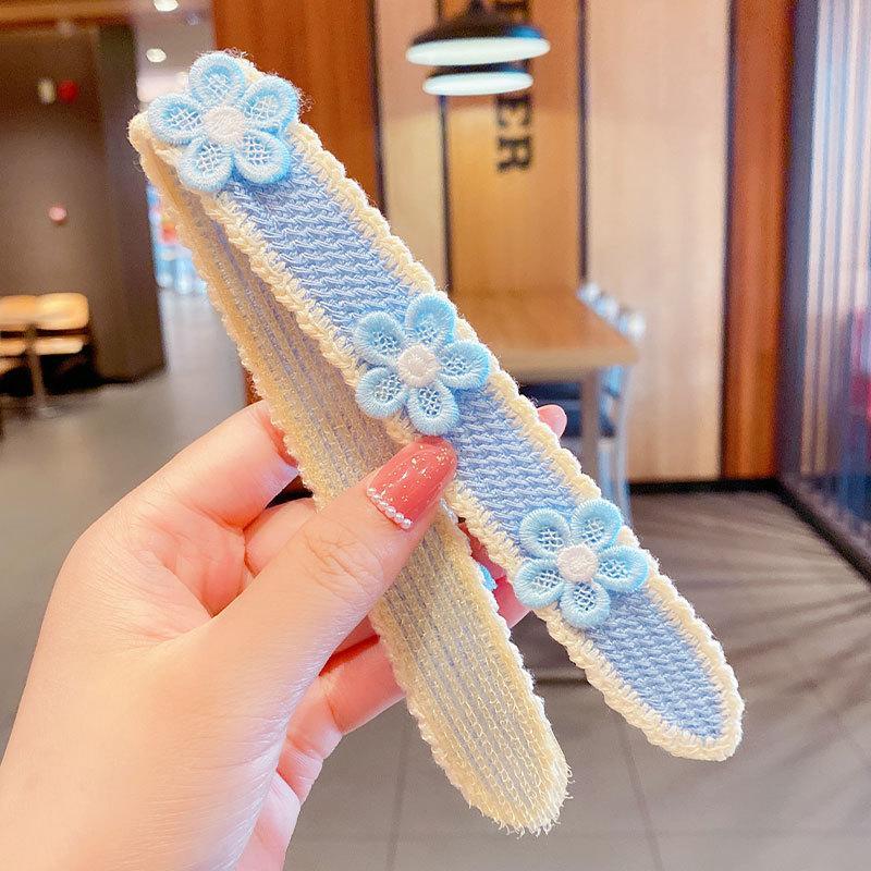 Bow Velcro Hair Hoop Girl's Knitted Wool Hair Accessories