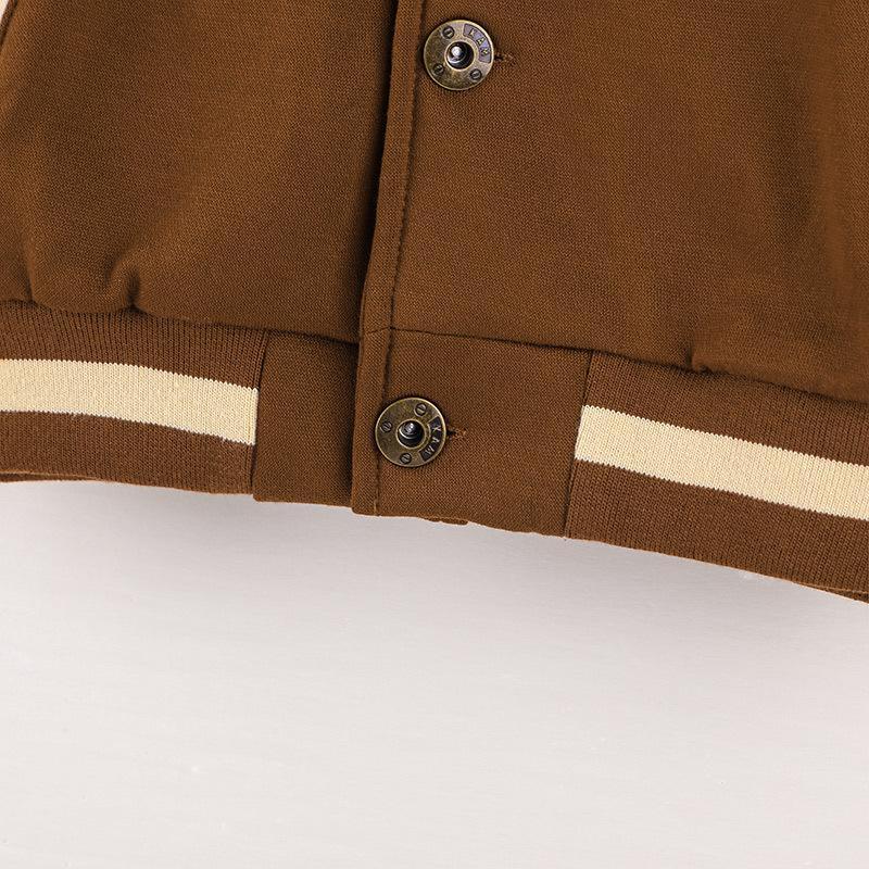 Boy's Jacket Bear Baseball Suit