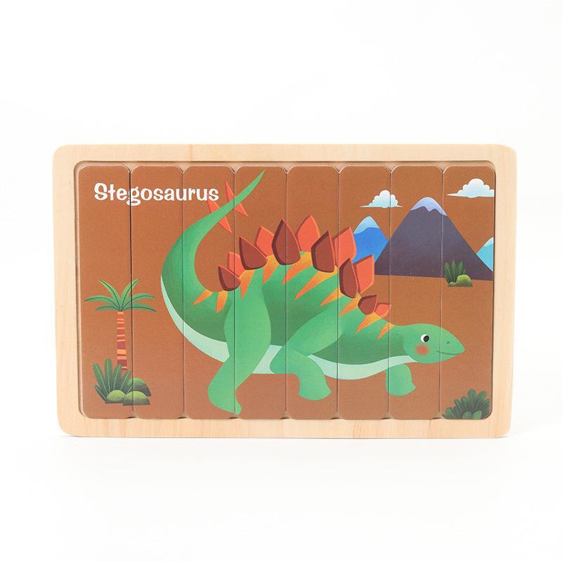 Horizontal Strip Puzzle Wooden Toy