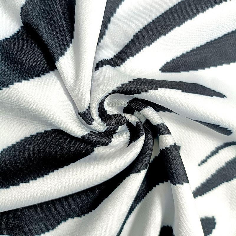 Girls Casual Zebra Long Sleeve Loose Suit
